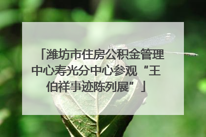 潍坊市住房公积金管理中心寿光分中心参观“王伯祥事迹陈列展”