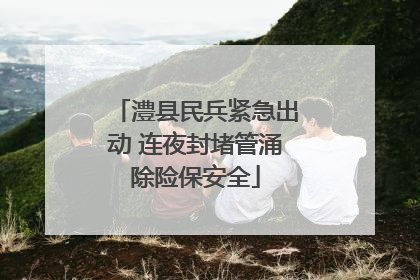澧县民兵紧急出动 连夜封堵管涌除险保安全