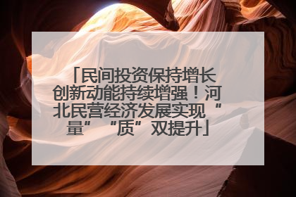 民间投资保持增长 创新动能持续增强！河北民营经济发展实现“量”“质”双提升