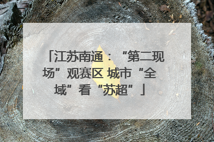 江苏南通：“第二现场”观赛区 城市“全域”看“苏超”