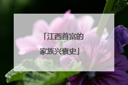江西首富的家族兴衰史