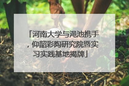 河南大学与渑池携手，仰韶彩陶研究院暨实习实践基地揭牌