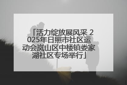 活力绽放展风采 2025年日照市社区运动会岚山区中楼镇娄家湖社区专场举行
