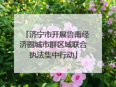 济宁市开展鲁南经济圈城市群区域联合执法集中行动