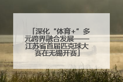 深化“体育+”多元跨界融合发展——江苏省首届匹克球大赛在无锡开赛