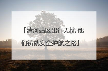 清河站区出行无忧 他们铸就安全护航之路