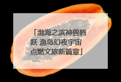 渤海之滨神兽腾跃 渔岛幻夜宇宙点燃文旅新篇章