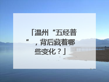温州“五经普”，背后藏着哪些变化？