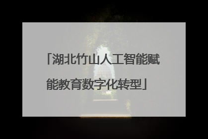 湖北竹山人工智能赋能教育数字化转型