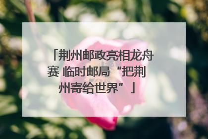 荆州邮政亮相龙舟赛 临时邮局“把荆州寄给世界”