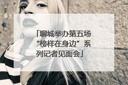 聊城举办第五场“榜样在身边”系列记者见面会