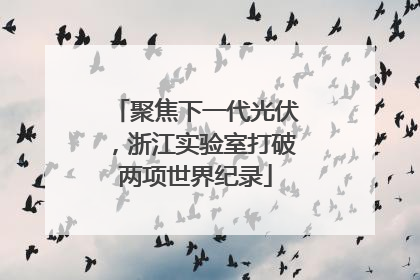 聚焦下一代光伏，浙江实验室打破两项世界纪录