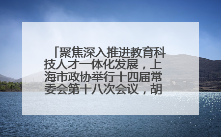 聚焦深入推进教育科技人才一体化发展，上海市政协举行十四届常委会第十八次会议，胡文容出席并讲话