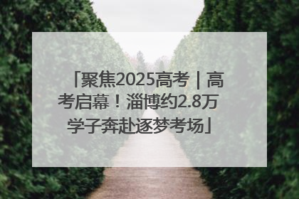聚焦2025高考｜高考启幕！淄博约2.8万学子奔赴逐梦考场