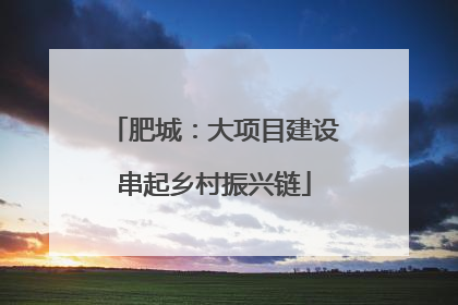肥城：大项目建设串起乡村振兴链