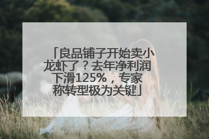 良品铺子开始卖小龙虾了？去年净利润下滑125%，专家称转型极为关键