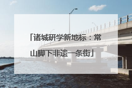 诸城研学新地标：常山脚下非遗一条街