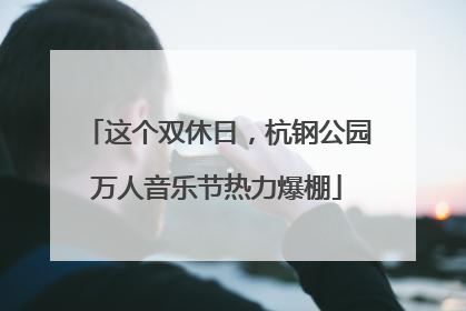 这个双休日，杭钢公园万人音乐节热力爆棚