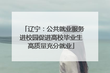 辽宁：公共就业服务进校园促进高校毕业生高质量充分就业