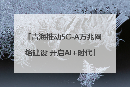 青海推动5G-A万兆网络建设 开启AI+时代