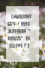 闽南别样端午！独特龙舟赛制“划围青”你见过吗？