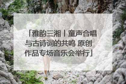 雅韵三湘丨童声合唱与古诗词的共鸣 原创作品专场音乐会举行