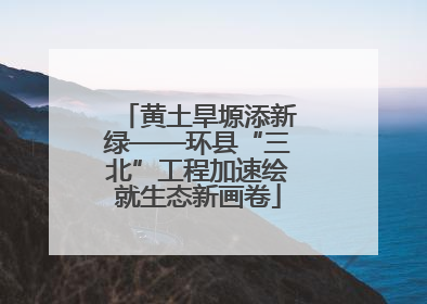 黄土旱塬添新绿——环县“三北”工程加速绘就生态新画卷