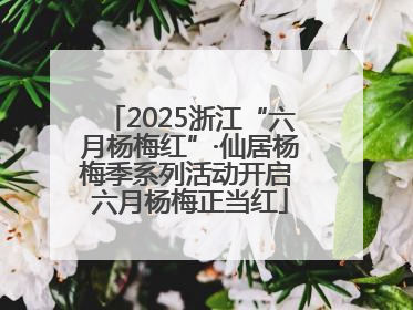 2025浙江“六月杨梅红”·仙居杨梅季系列活动开启 六月杨梅正当红