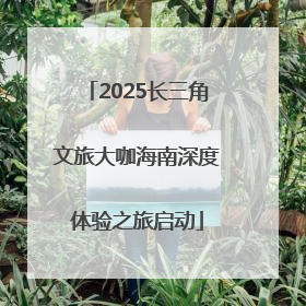 2025长三角文旅大咖海南深度体验之旅启动