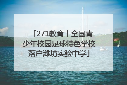271教育丨全国青少年校园足球特色学校落户潍坊实验中学
