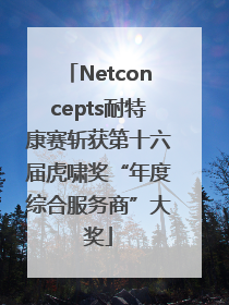 Netconcepts耐特康赛斩获第十六届虎啸奖“年度综合服务商”大奖